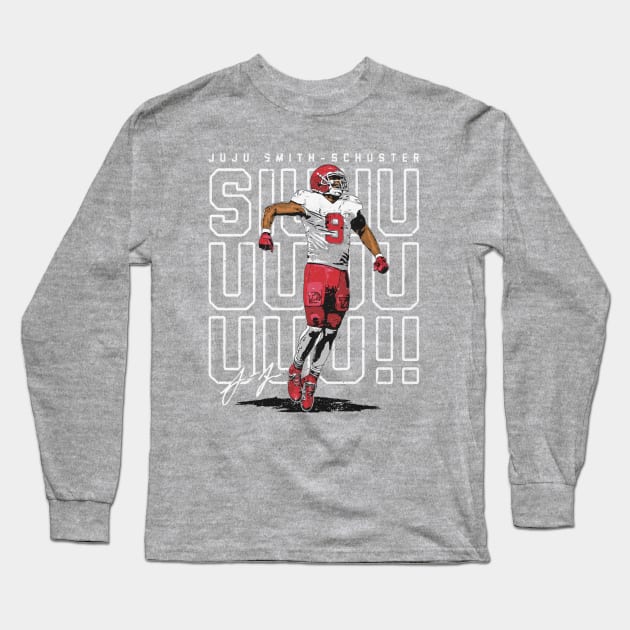 JuJu Smith-Schuster Kansas City SIUUUU Long Sleeve T-Shirt by Chunta_Design